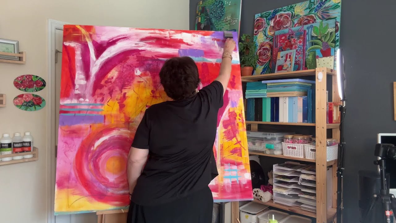 Painting big canvas