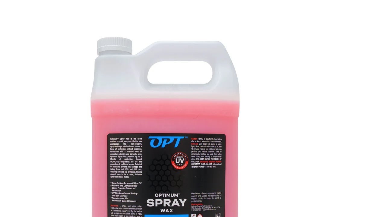 Optimum Car Wax – sprayvoks med klassisk voks-glød | Påføring & vandafvisning