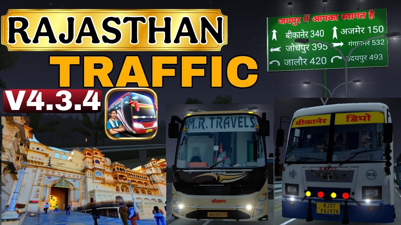 how to add rajasthan Traffic Mod. haw to install rajasthan traffic mode bus simulator Indonesia #bus