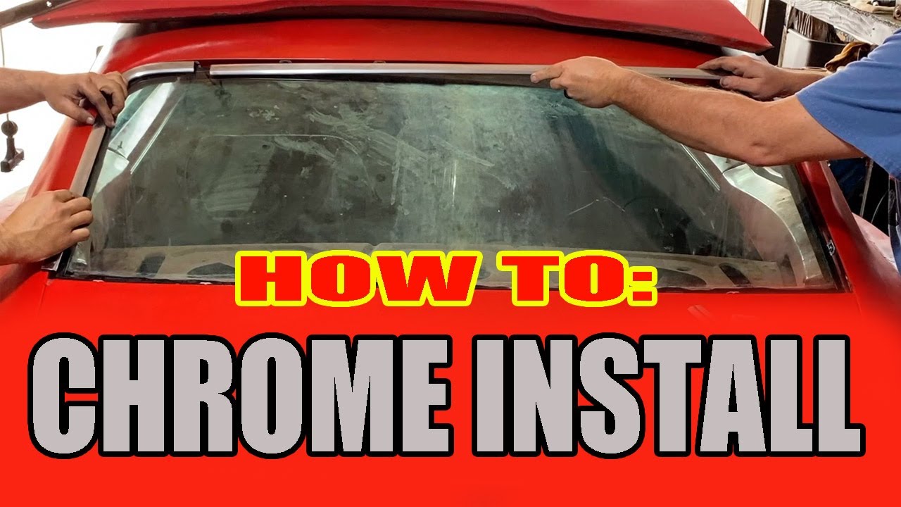 How To Install CHROME TRIM on a Classic Pontiac Firebird or Chevy Camaro & Trim Clip Install