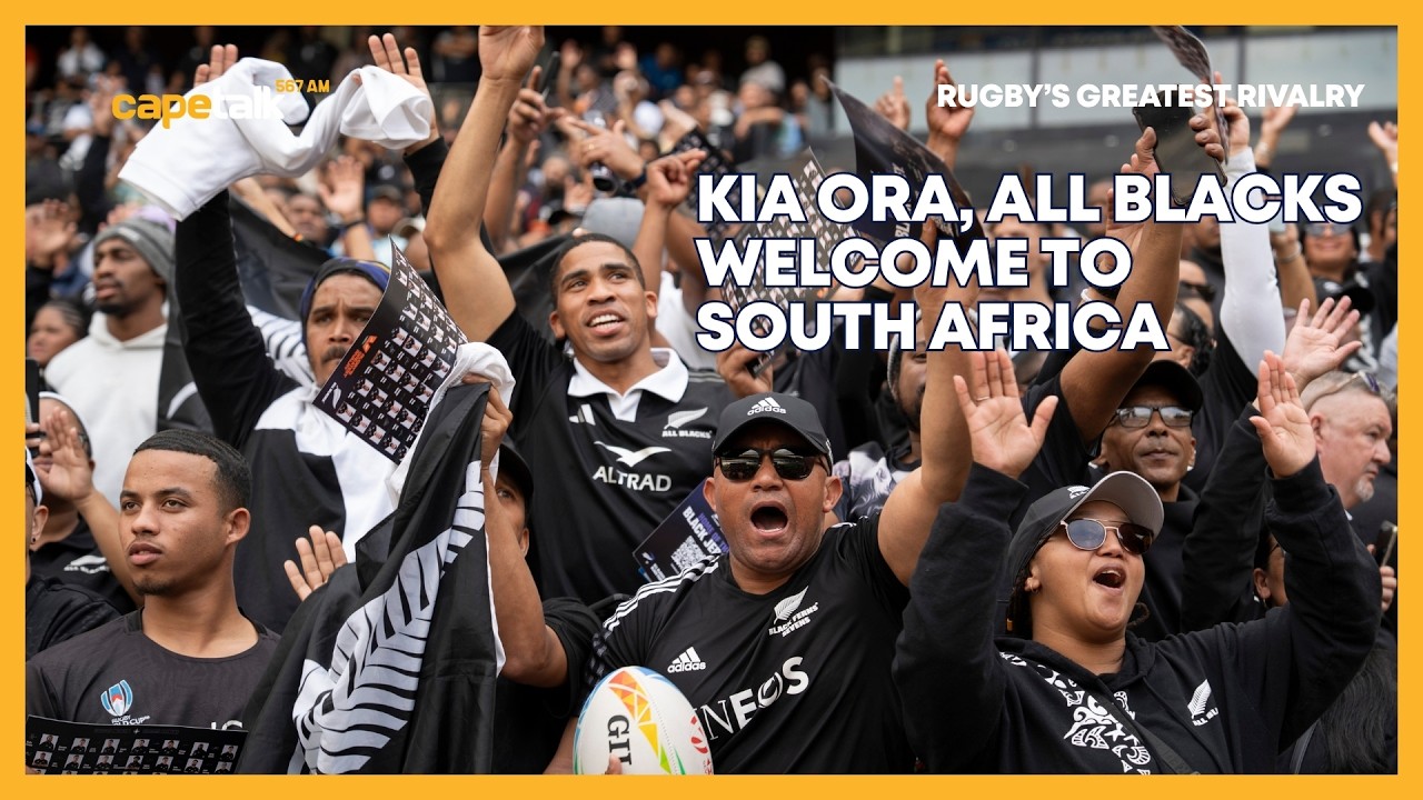 All Blacks receive warm welcome in Cape Town ahead of Greatest Rivalry tour