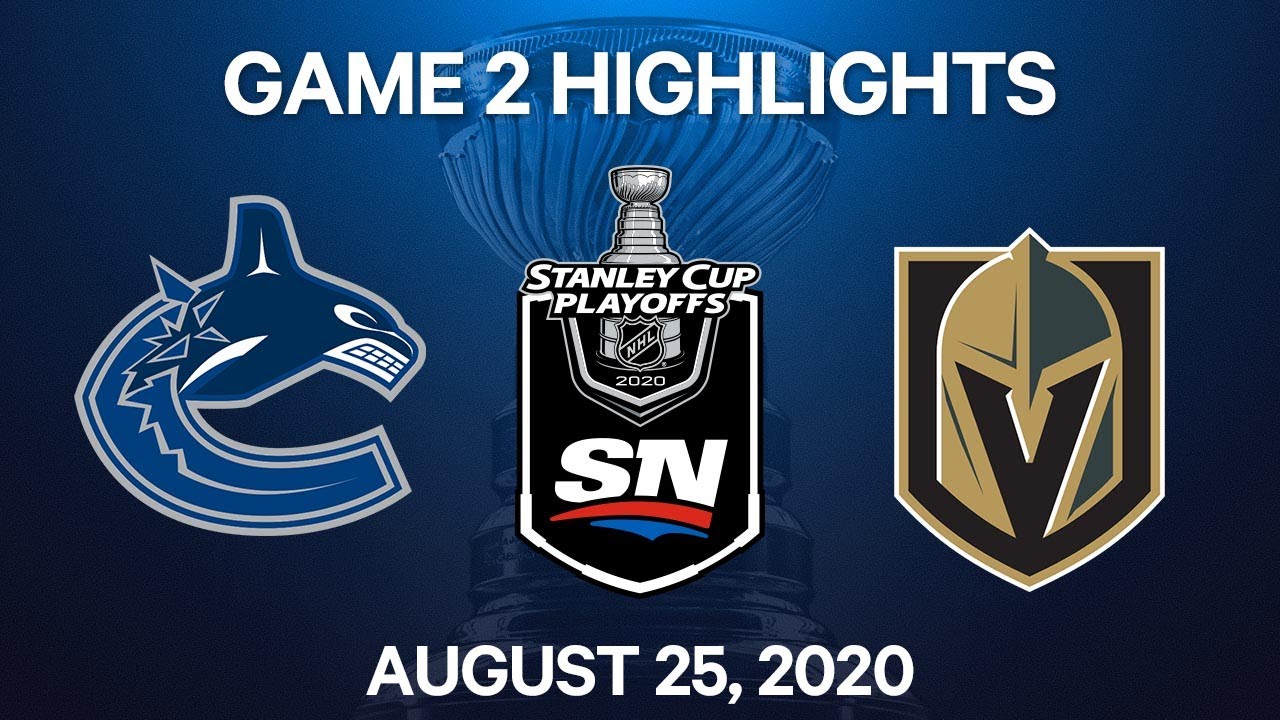 NHL Highlights | 2nd Round, Game 2: Canucks vs. Golden Knights – Aug. 25, 2020