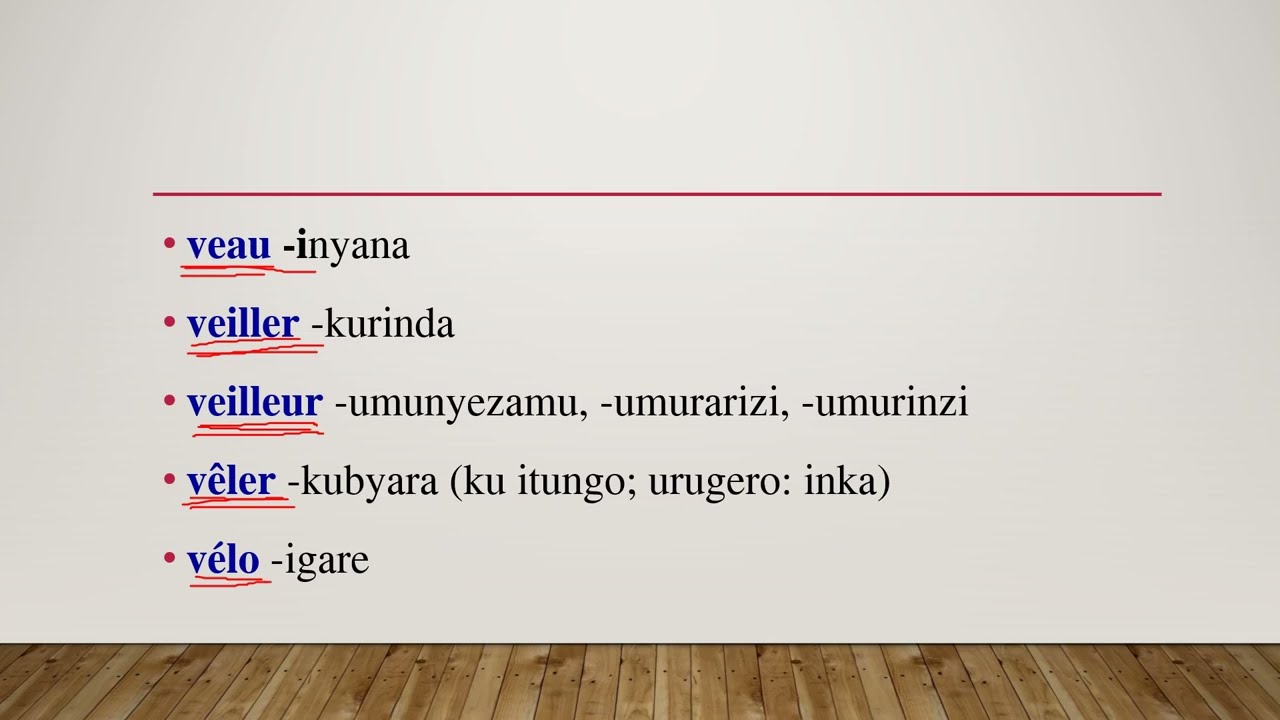 40 French-Kinyarwanda words: Learn French-English-Kiswahili-Kinyarwanda with LANGUAGES TV 20.