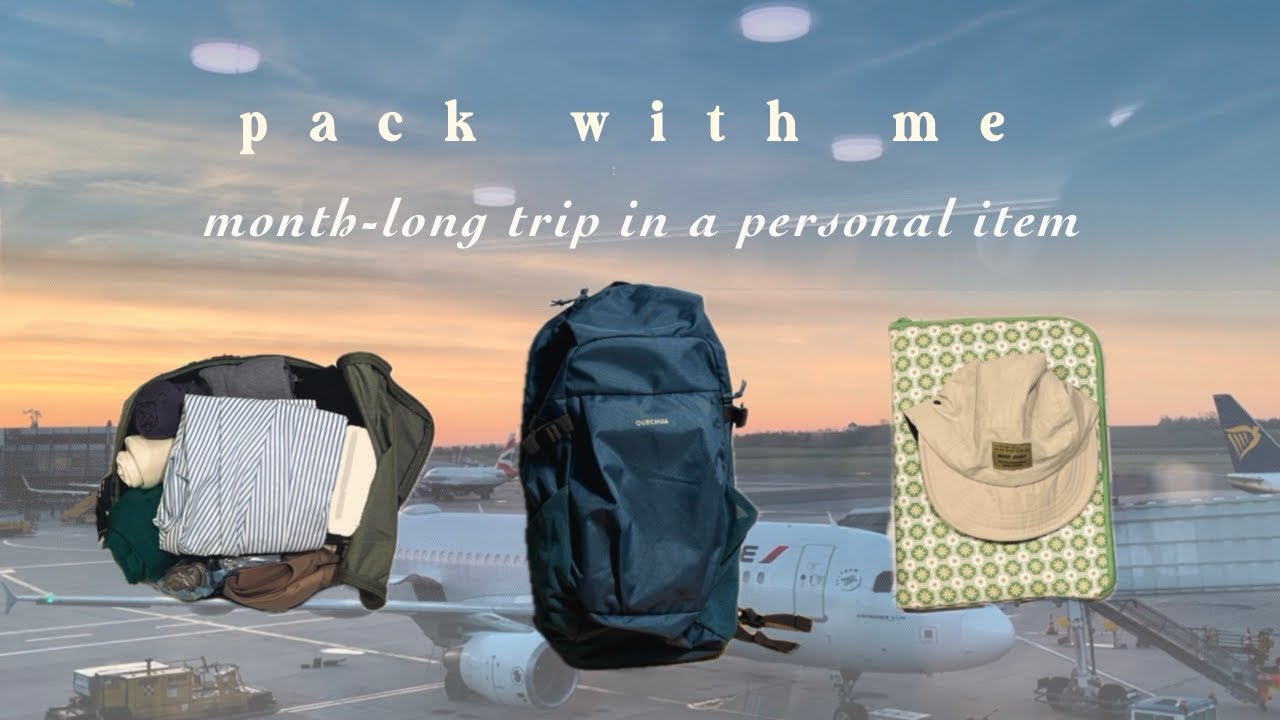 pack with me: month-long winter adventure in a personal item bag (prod. grayskies)