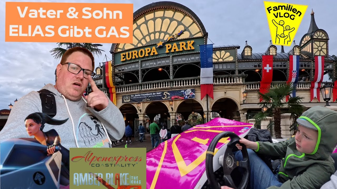 AGENTEN im Einsatz - Heute gibt ELIAS GAS! - Vater & Sohn im Europa-Park | XXL Familien VLOG #61