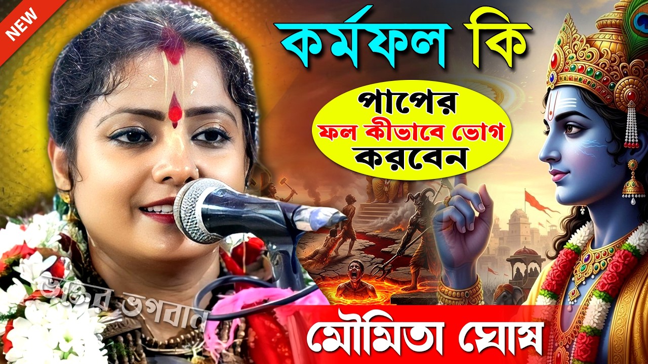 কর্মফল কি [ কর্মফল মানুষকে কীভাবে কষ্ট দেয় প্রমাণ দেখুন ] । মৌমিতা ঘোষ । Moumita Ghosh Kirtan 2026