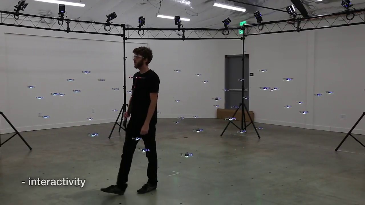 Crazyswarm: A Large Nano-Quadcopter Swarm