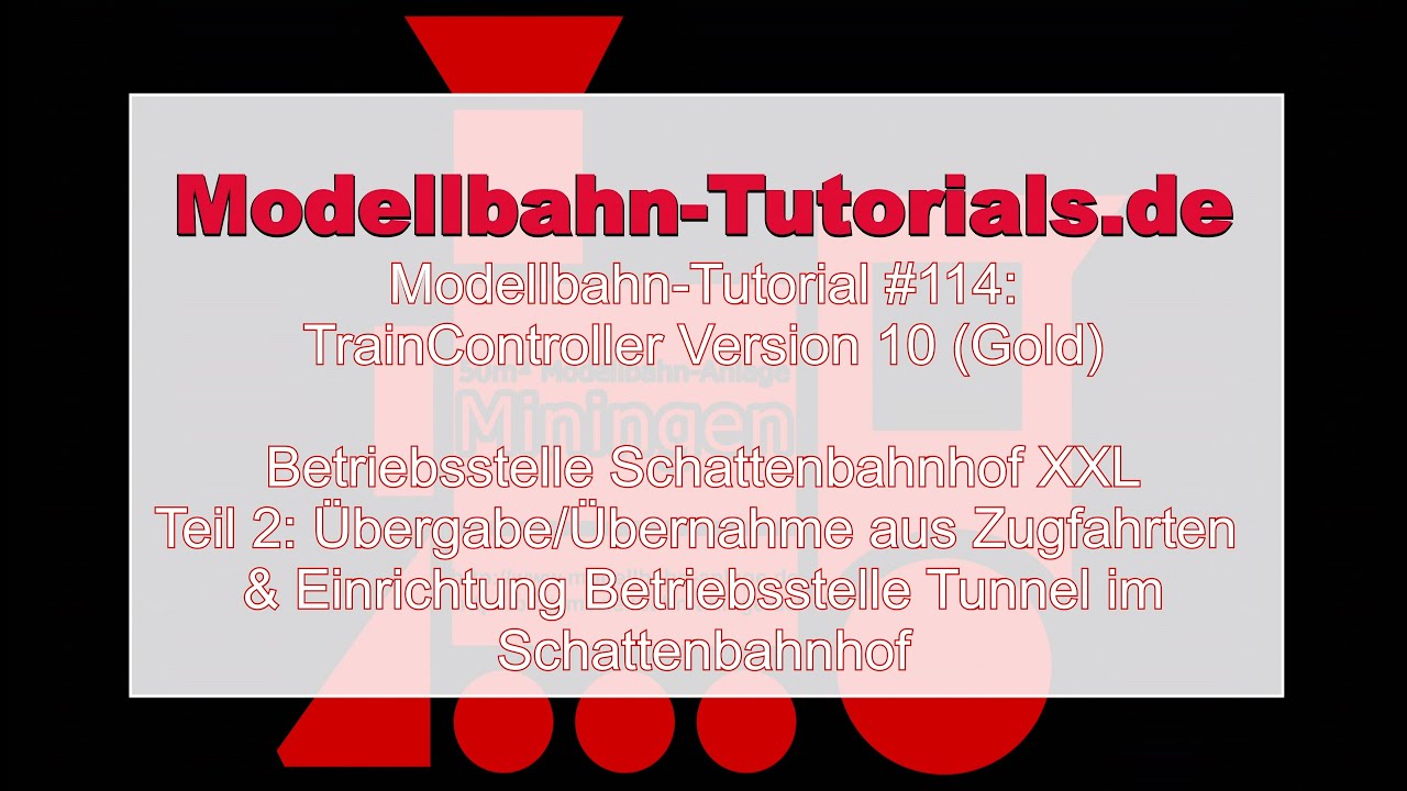 Modellbahn TrainController Tutorial #114: Schattenbahnhof - Übergabe/Übernahme aus Zugfahrten