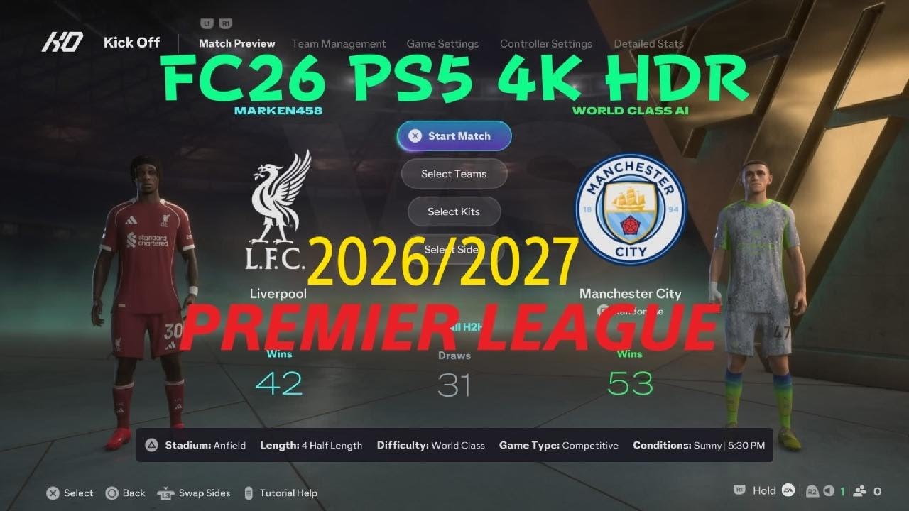 EA SPORTS FC 26* Liverpool vs Manchester City 