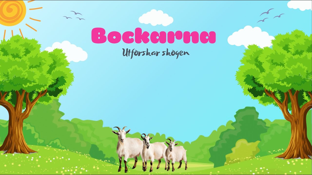 Bockarna Bruse utforskar skogen