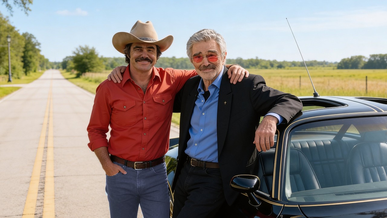 Smokey and the Bandit, honouring the cast. Made with A.I