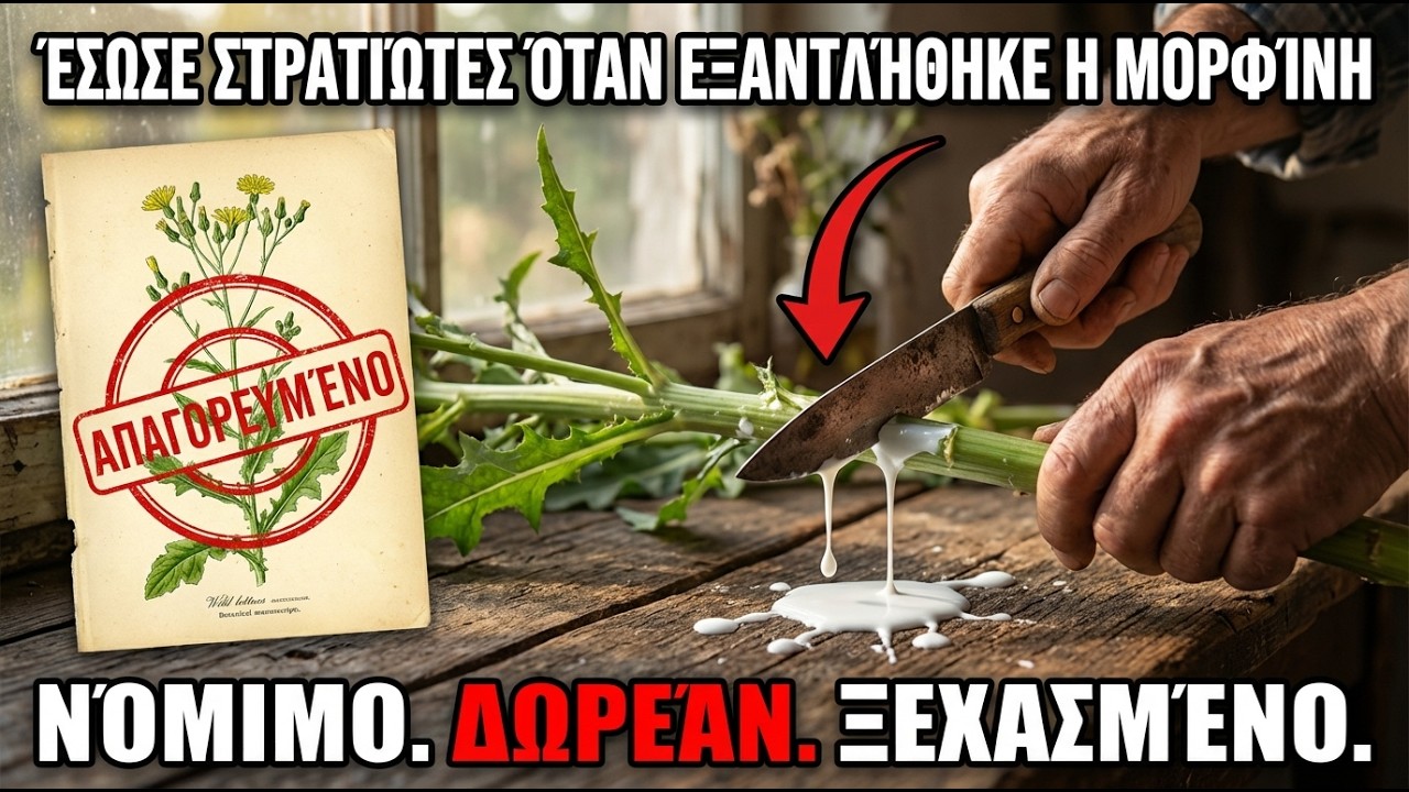 Χρησιμοποιήθηκε 2.000 Χρόνια, Σβήστηκε σε Δεκαετία: Το Παυσίπονο που Δεν Θέλουν να Καλλιεργείς