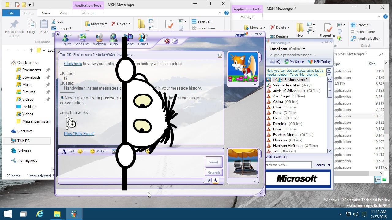 MSN and Windows Live Messenger History
