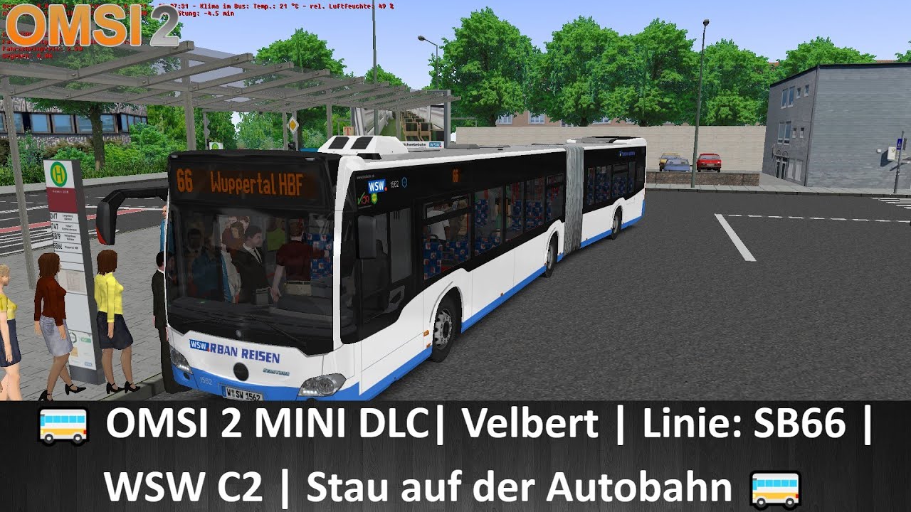 🚌 OMSI 2 MINI DLC| Velbert | Linie: SB66 | WSW C2 | Stau auf der Autobahn 🚌