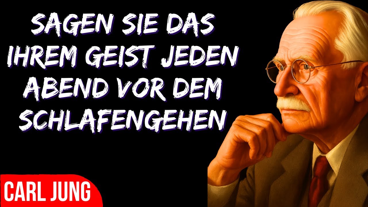 SAGEN SIE DIES IHRER MIND, BEVOR SIE SCHLAFEN GEHEN, UND VERWANDELN SIE IHRE REALIT&Auml;T | CARL JUNG