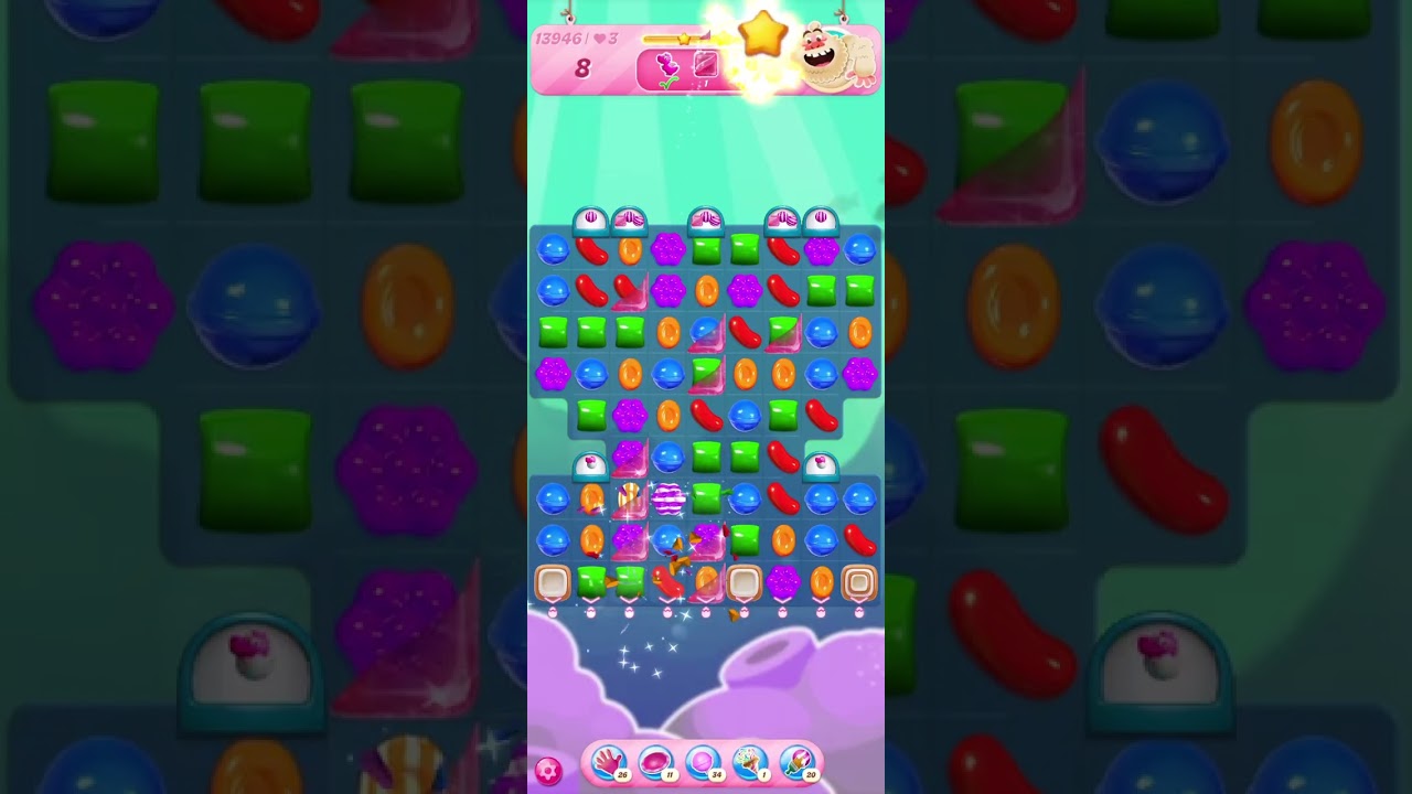 🤎 Candy Crush Saga 🛖 level 13946+13947 🎻 player Sigal Shlomo 🧸 #sigalshlomo​ #candycrushsaga​​ #sk​​