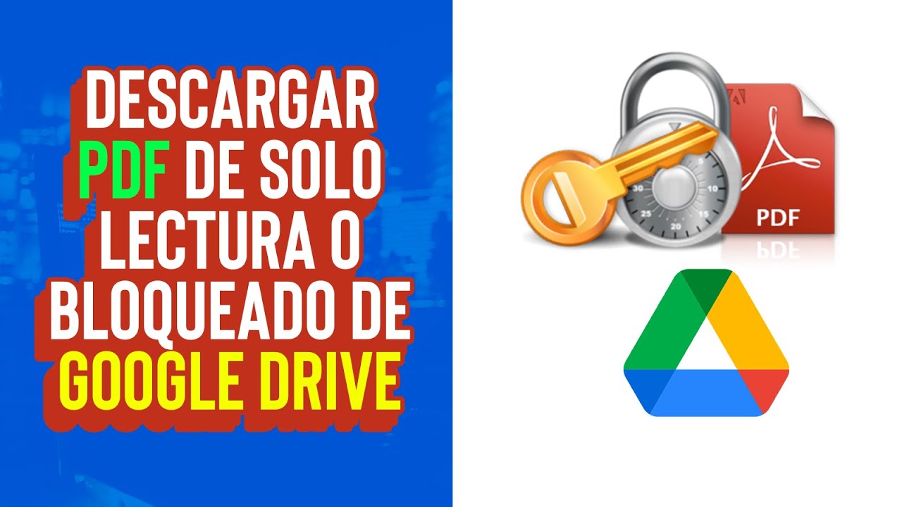 Google drive no me permite descargar pdf - Descargar pdf bloqueado Google Drive (Solo lectura)