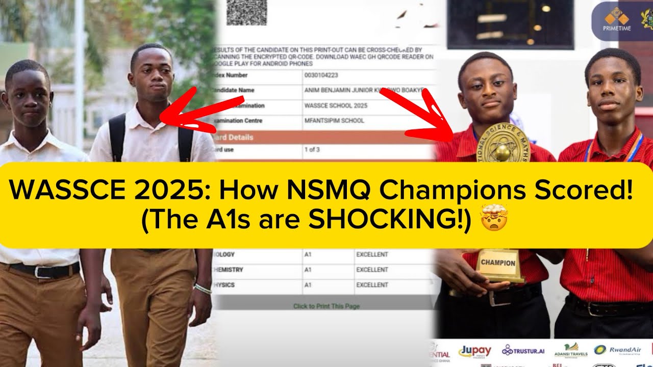 Результаты WASSCE от NSMQ Stars: НАКОНЕЦ-ТО раскрыты! 🏆