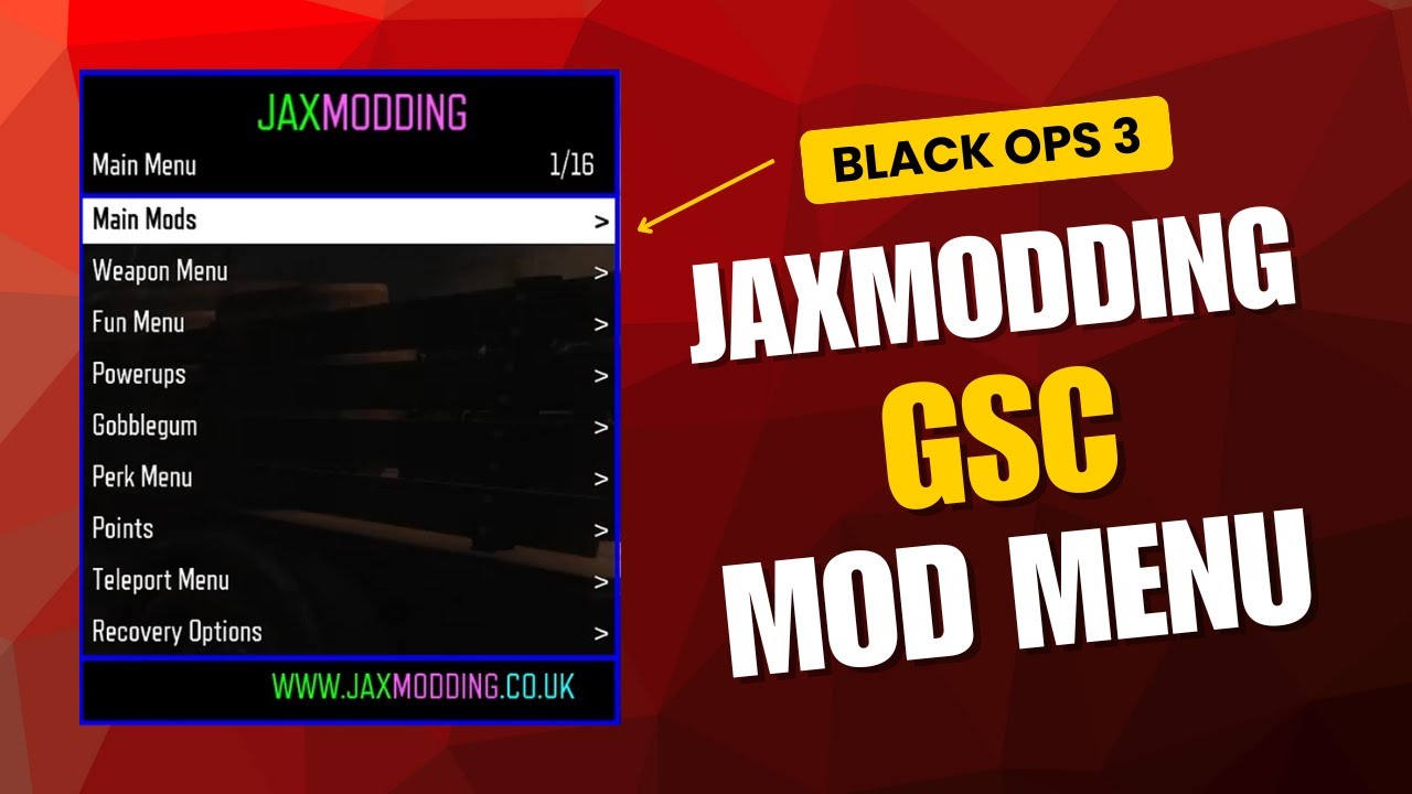 BLACK OPS 3 ZOMBIES MOD - JAXMODDING - INSANE NEW GSC MOD MENU + FREE DOWNLOAD
