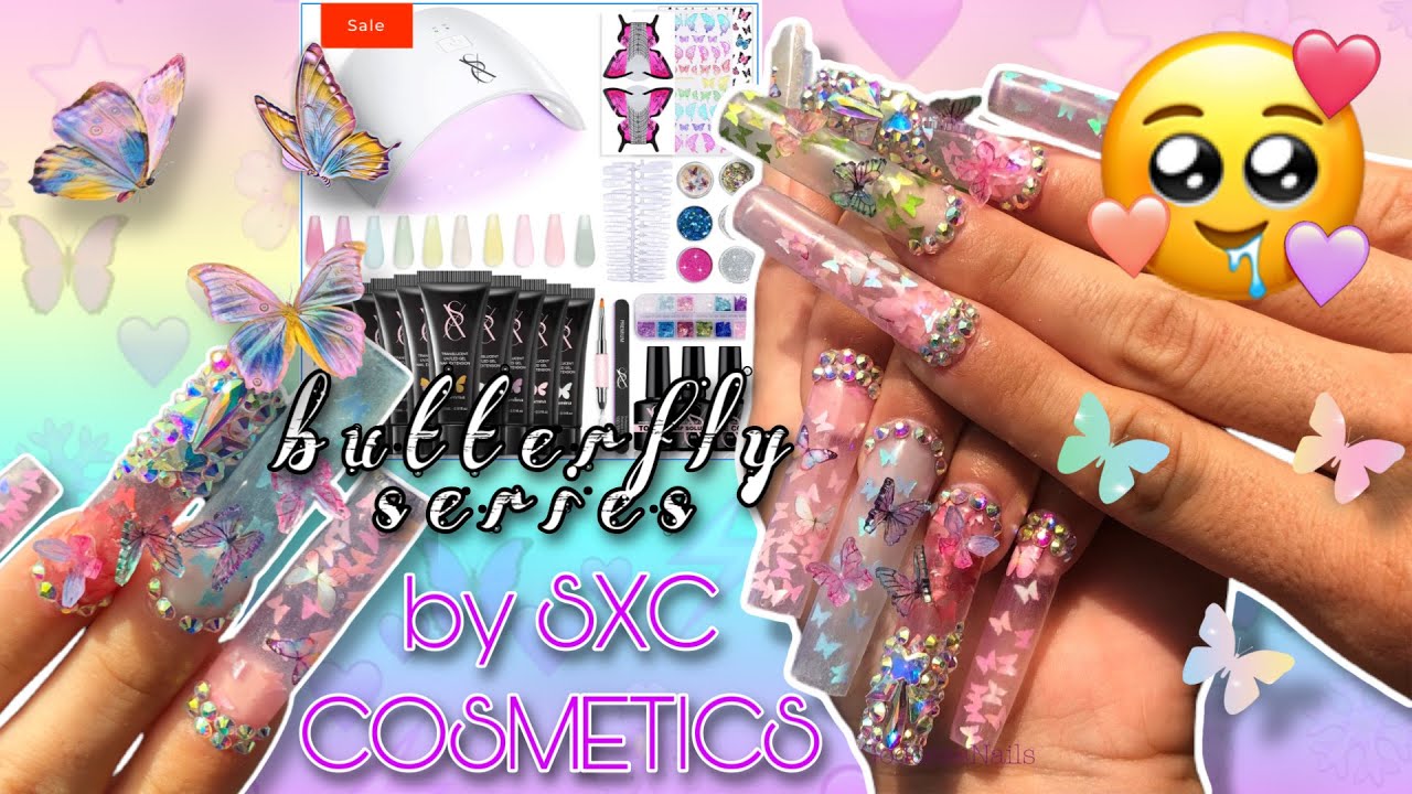 Ep. 08 Ambassador Unboxing | SXC Cosmetics Butterfly Series 🦋 10 Translucent Polygel Kit