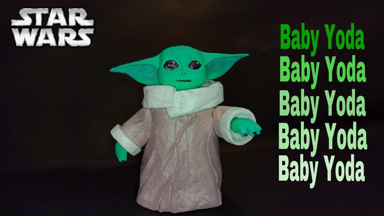styro foam carving | Baby Yoda