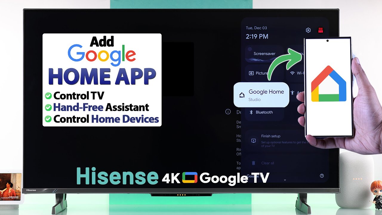 Как настроить HiSense Google TV с Google Home!
