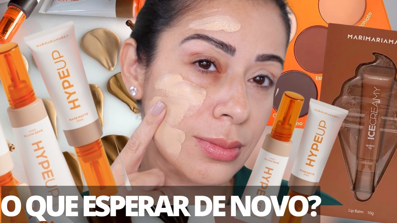 Novidade Mari maria: Testando Base Hype up , Paleta Nude e Gloss