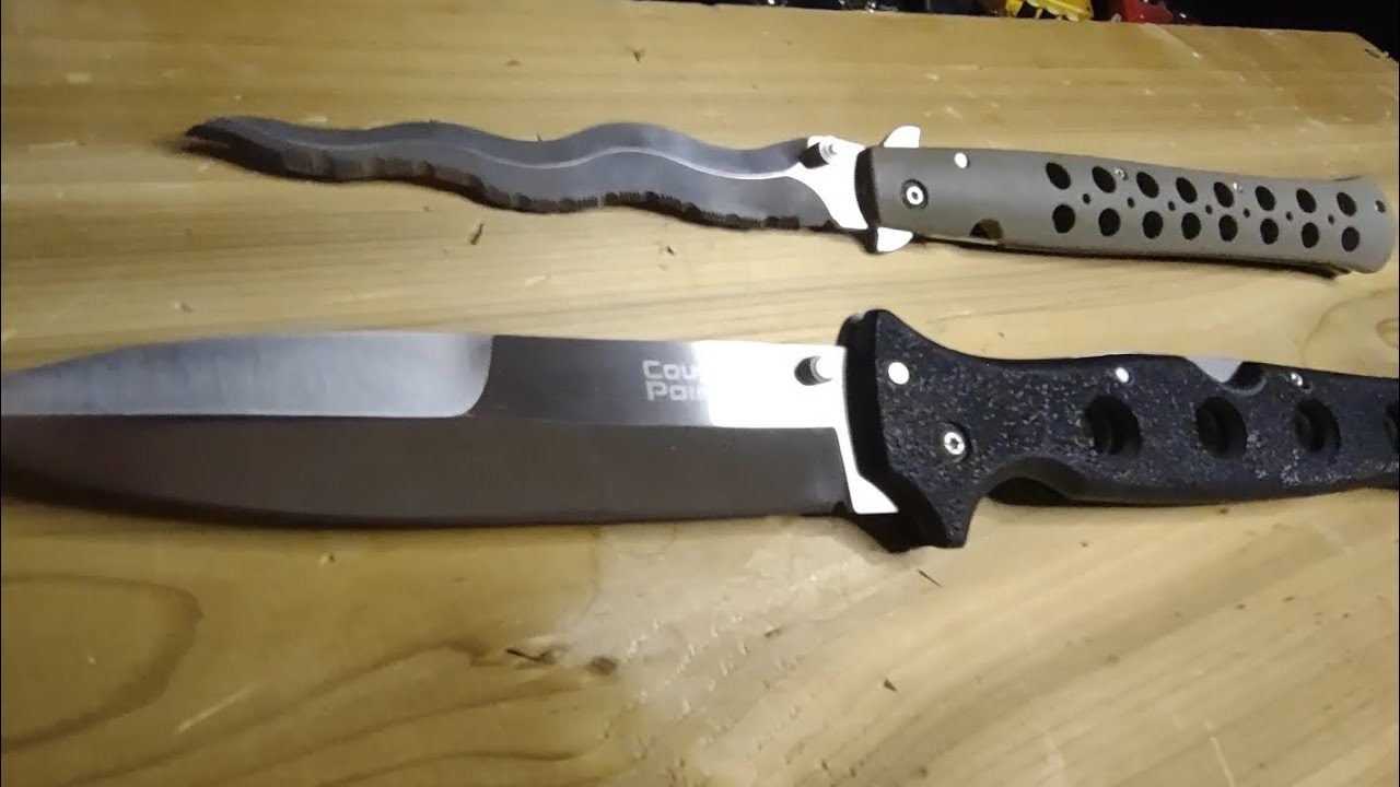 Stabbing time with Cold Steel knives