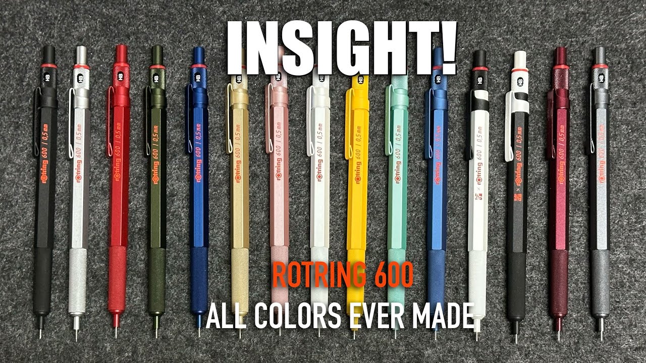 Every Rotring 600 Color Ever Made – 2012 to 2025