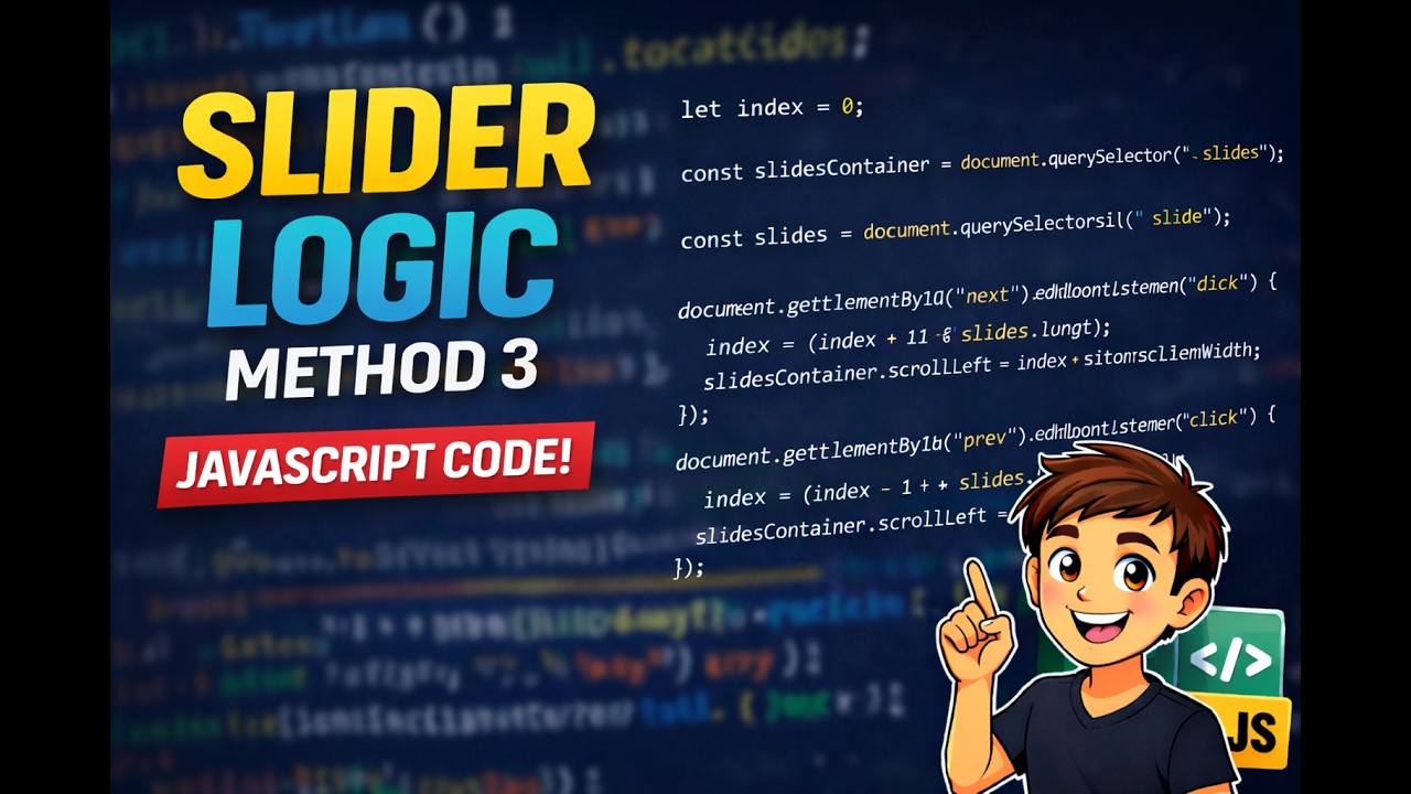 Third Way to Create a Slider | JavaScript Logic Explained for Beginners