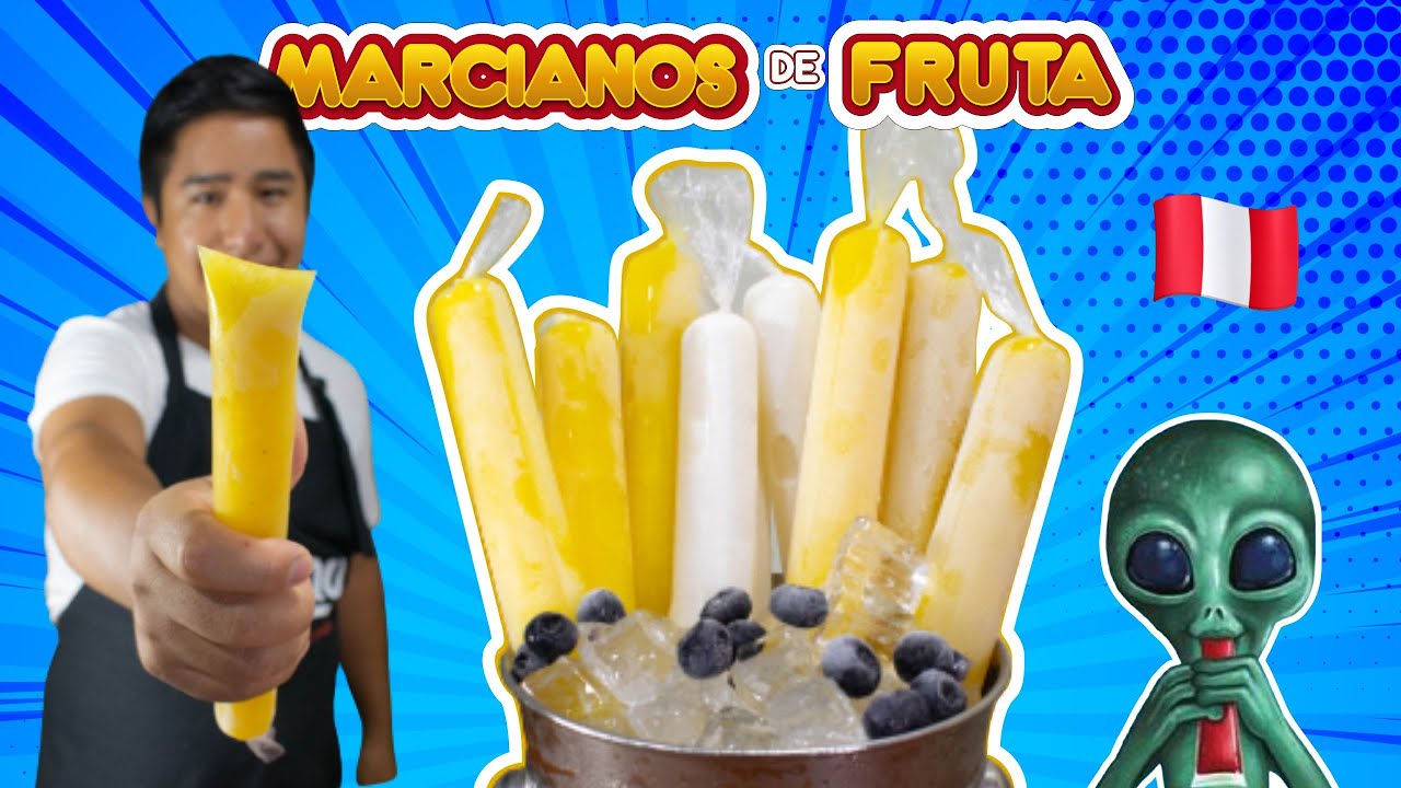 Deliciosos MARCIANOS DE FRUTAS para este verano 🥥🥭😋✅
