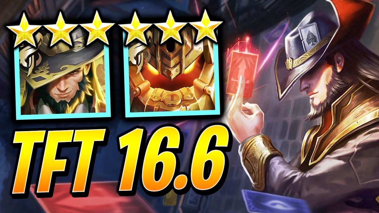 TWISTED FATE 3 CARRY in TFT SET 16 RANKED! - Meta Best Comp | TFT 16.6 | Teamfight Tactics Guide