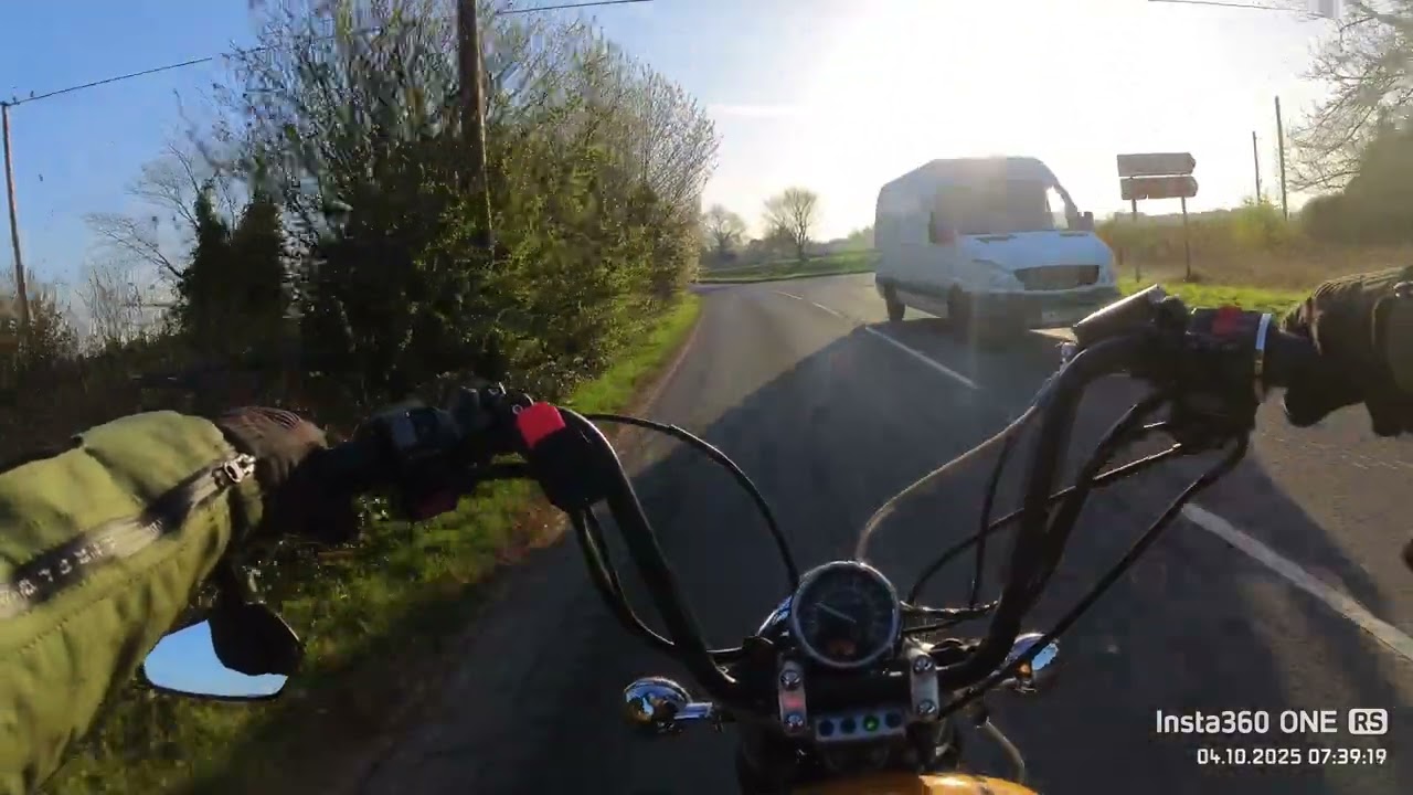 Chilled ride after a night shift - Yamaha Virago 535 - Part 1 - North Berwick to Haddington