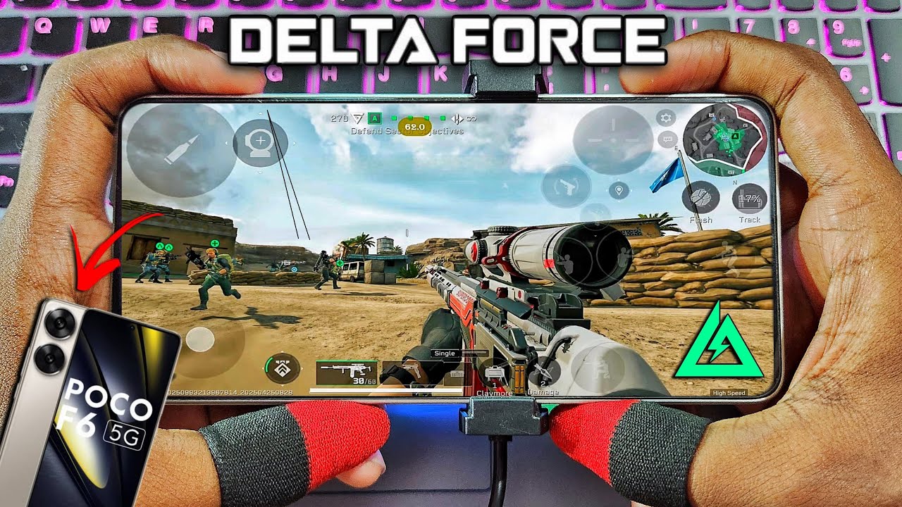 I Tested DELTA FORCE Mobile On POCO F6 With Max Graphics!