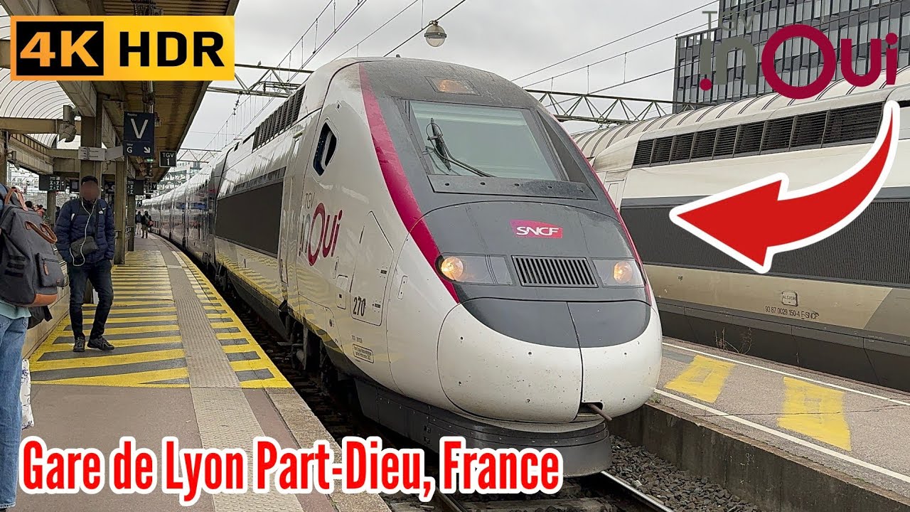 Gare de Lyon Part-Dieu, France Novembre 2024 [4K 30 FPS-HDR]