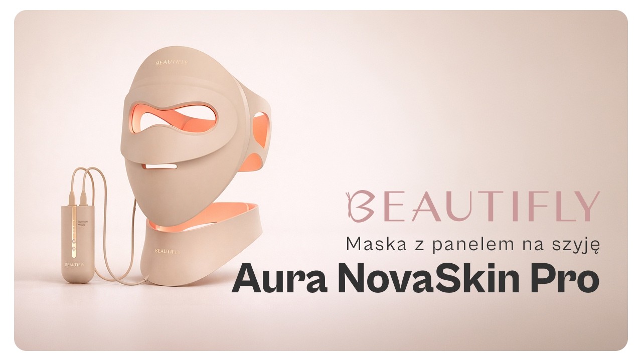 Maska LED Aura NovaSkin Pro Beautifly - zobacz, jak ją stosować!