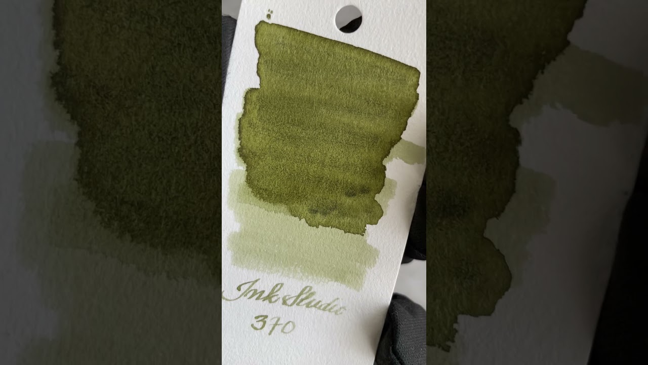 Ink Swatch: SAILOR Ink Studio Fountain Pen Ink - 370. Like & Subscribe.