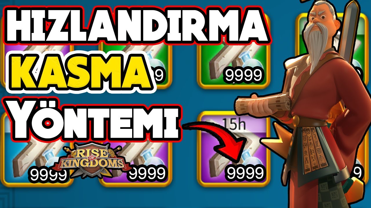 HİLE GİBİ YÖNTEM! EN KOLAY HIZLANDIRMA KASMA TAKTİĞİ  | Rise of Kingdoms