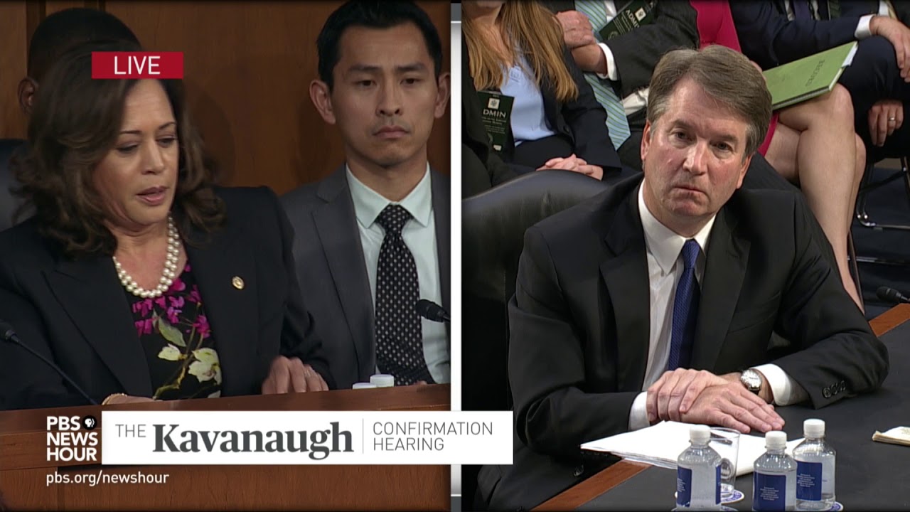 WATCH: Partisanship, conservative agenda guides Kavanaugh,  Sen. Kamala Harris says