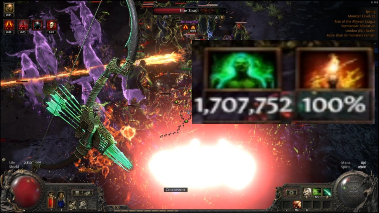 PoE2- Fairgraves' Curse - Over 1,707,000 ignite damage