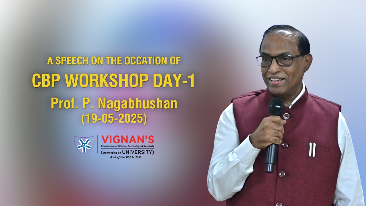 Technology Is No Longer Optional | VC Prof. Nagabhushan at Faculty CBP 2025
