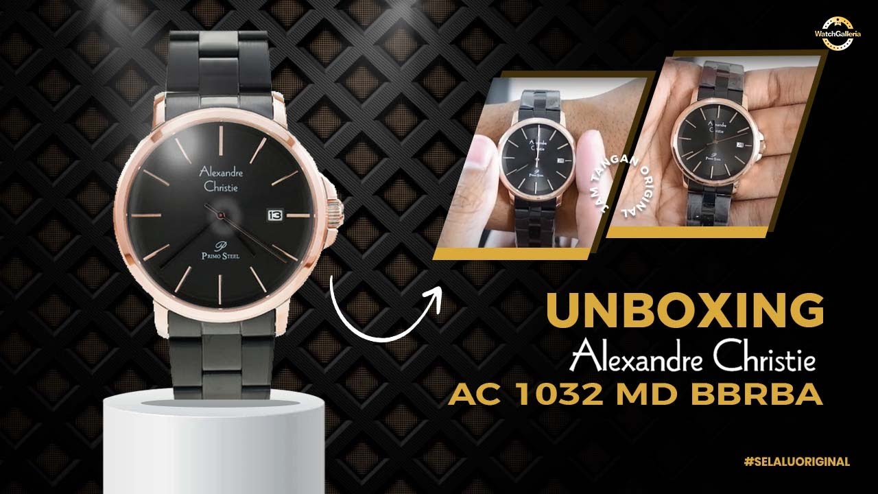 UNBOXING JAM TANGAN ALEXANDRE CHRISTIE/ Alexander Christie AC 1032 MD BBRBA - JAMTANGANORIGINAL