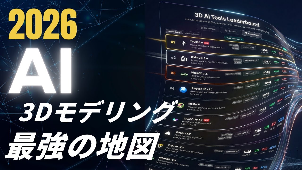 [Must-see for those who are undecided] Too many 3D generation AIs to choose? This is the one for ...