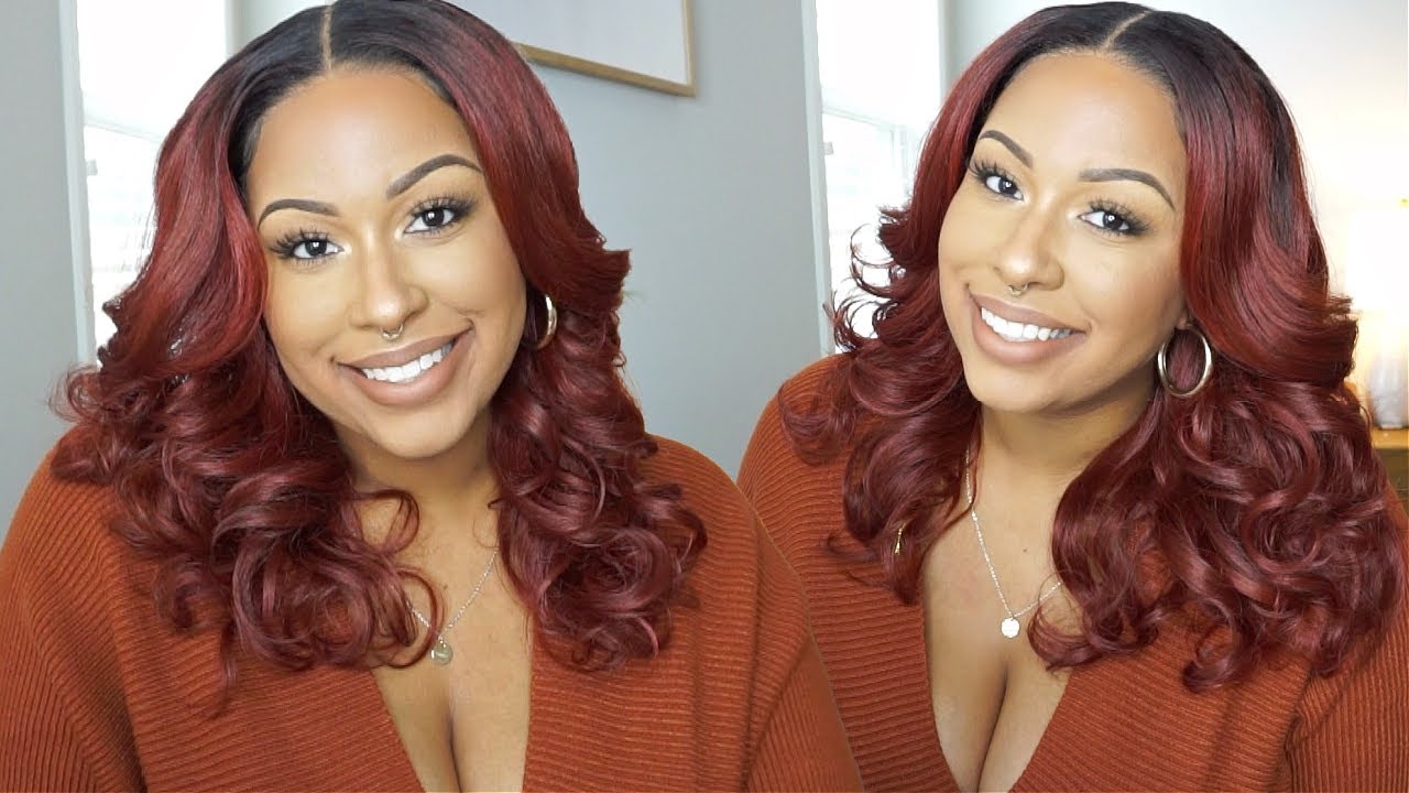 *NEW* | $44 | Outre Sleeklay Part Synthetic HD Lace Front Wig - BRIZELLA | DRFF2/CINNAMON SPICE