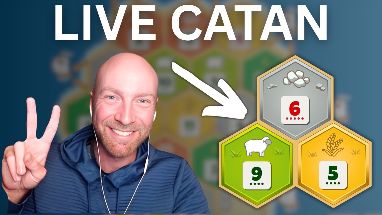 Catan Pro Plays Ranked Live - Come Vibe & Say Hi!