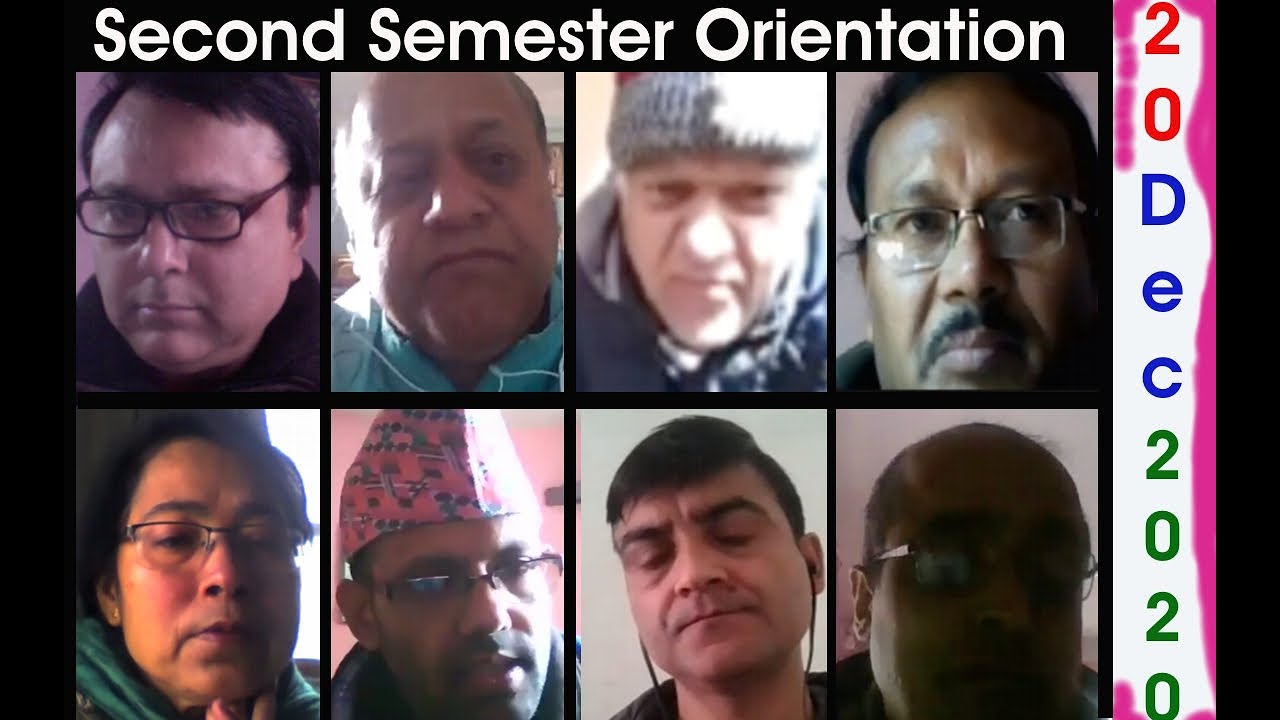 Second Semester Orientation (Central Department of Physics, TU / 20 December 2020)