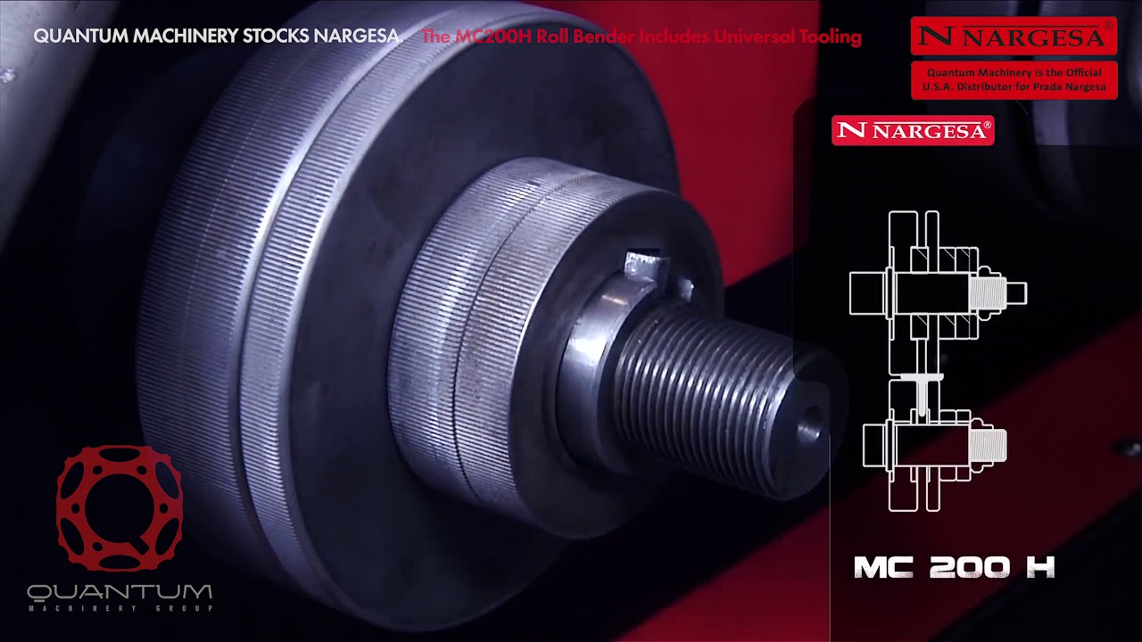 NARGESA MC200H (Hydraulic) Roll Bender - Stocked in the USA by Quantum Machinery Group