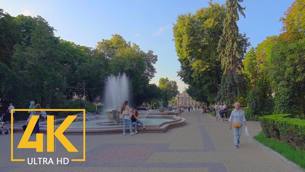 Виртуальная Прогулка по Тернополю в  4K UHD - Путешествие в Украину