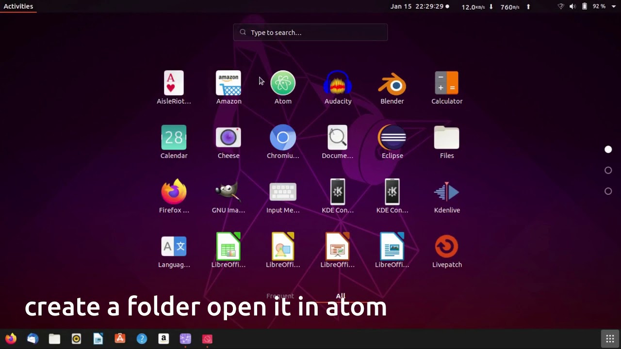 Combine and run c projects on atom in ubuntu