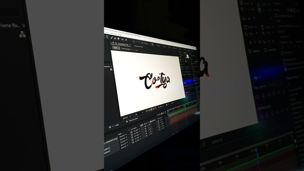 Text Logo Animation | Creative Logo Reveal in After Effects #shorts